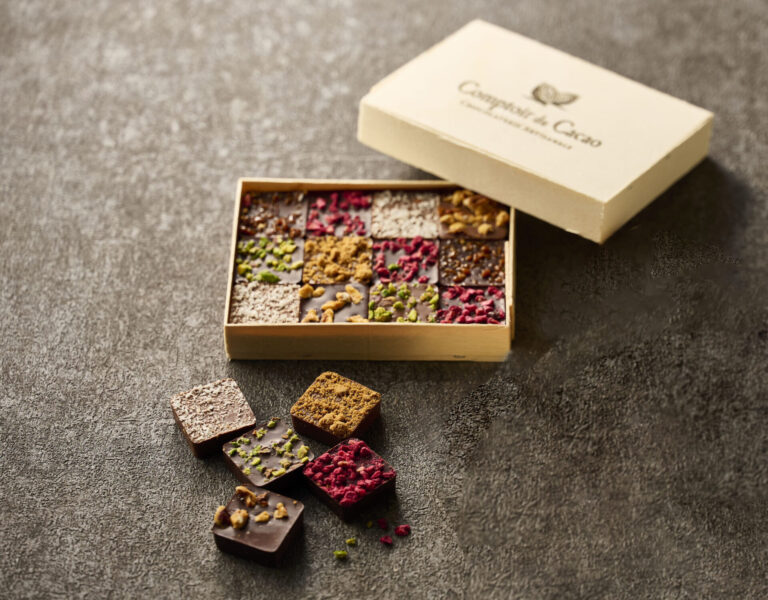 プラリネボックス木箱120ｇ 【コントワール・デュ・カカオ】